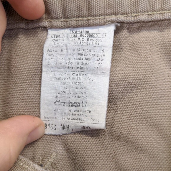 Carhartt Mens Carpenter Shorts Tan Size 40 Cotton Pockets Outdoor - Picture 15 of 15